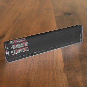 デスメタルラベル デスクネームプレート (側面)