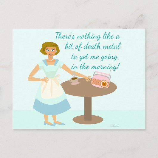 デスメタル主婦 ポストカード (正面)