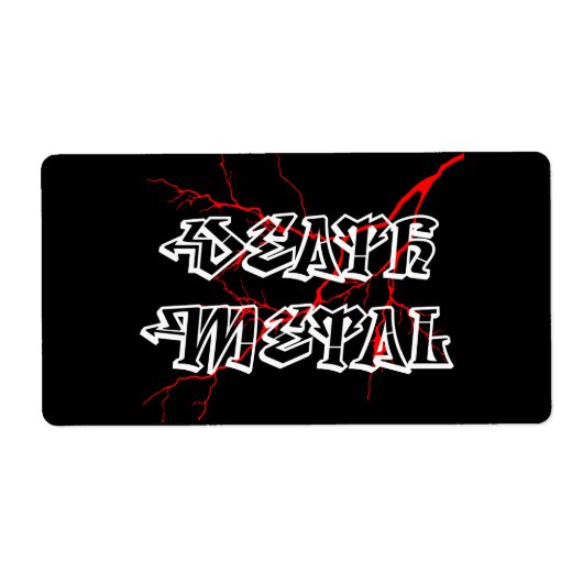 デスメタル徴候 ラベル (正面)