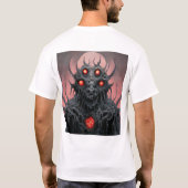 デスメタル怪獣Tシャツ Tシャツ (裏面)