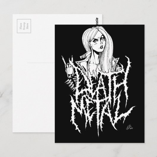 デスメタル ポストカード (正面/裏面)