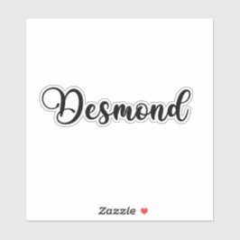 デスモンド名 – 手書き書道 シール