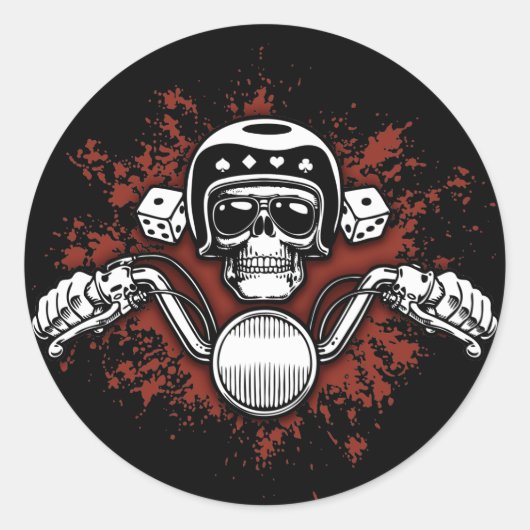 デスライダー – サイコロ ラウンドシール (正面)