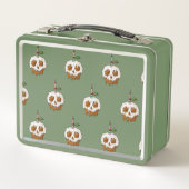 デスリースイートキャラメルアップルスカル メタルランチボックス (正面)