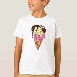 デスリースイートストロベリーn'バナナスカルアイスクリーム tシャツ