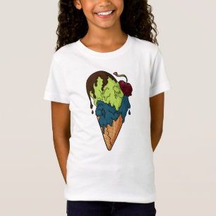 デスリースイートミステリースカルアイスクリーム Tシャツ