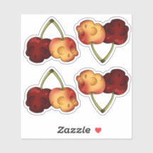 デスリースウィートさくらんぼスカルシール