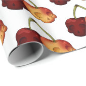 デスリースウィートさくらんぼスカルラッピング紙 ラッピングペーパー (ロールコーナー)