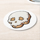 デスリースウィートスカルドーナツ ラウンドペーパーコースター (アングル)