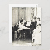 デスリ??oクロード・ドブッシー・アオ・ピアノno ver?o de 1893 ポストカード (正面/裏面)