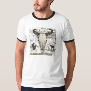 デスヴァレーのスカルの頭部 Tシャツ