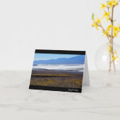 デスヴァレーのメッセージカード カード (黄色い花)