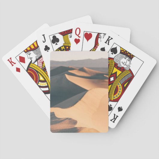 デスヴァレーのMesquiteの砂丘 トランプ (裏面)