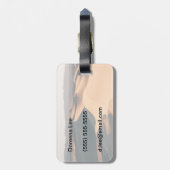 デスヴァレーのMesquiteの砂丘 ラゲッジタグ (裏面縦)