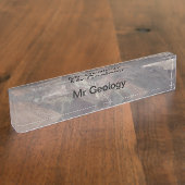 デスヴァレーは科学の教師の名札を揺すります デスクネームプレート (側面)