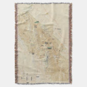 デスヴァレー国立公園の投球毛布 スローブランケット (正面縦)