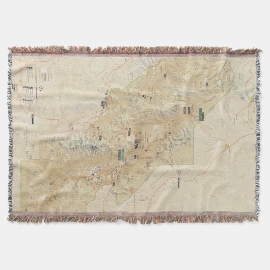 デスヴァレー国立公園の投球毛布 スローブランケット (正面)