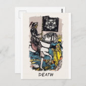 デス専攻の・アルカナ・ライダー・ワイト・スミスタロット・カード ポストカード (正面/裏面)