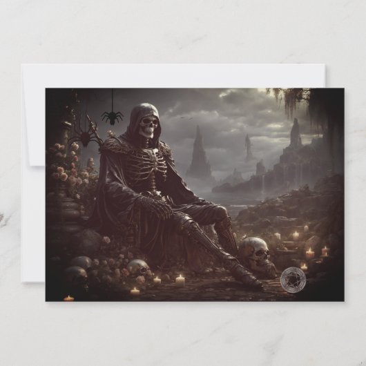 デス後を追ユーハローウィンパーティ招待状 招待状 (裏面)