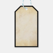 デス荷車を引くゾンビハロウィーン薬用ラベル ギフトタグ (裏面)