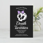 デス20エンティスコケットエステティックボウ30誕生日 招待状 (スタンド正面)