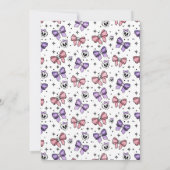 デス20エンティスコケットエステティックボウ30誕生日 招待状 (裏面)