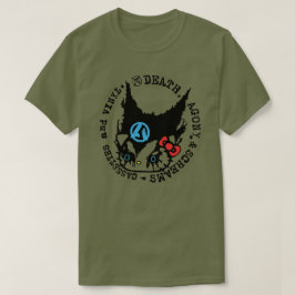 デス、アゴニー、叫び カセットテープとビニール Tシャツ