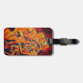 デス・ジオメカラフルトリアル・アートの取り入れ ラゲッジタグ (裏面横)