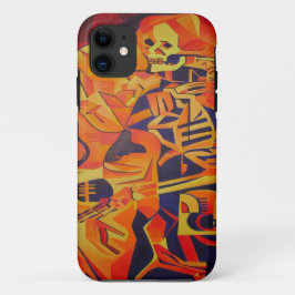 デス・ジオメカラフルトリアル・アートの取り入れ iPhone 11 ケース