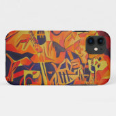 デス・ジオメカラフルトリアル・アートの取り入れ Case-Mate iPhoneケース (裏面(横))