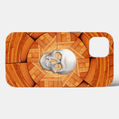 デス タロットカード - 3Dドクロインレイウッド Case-Mate iPhoneケース (裏面 (横))