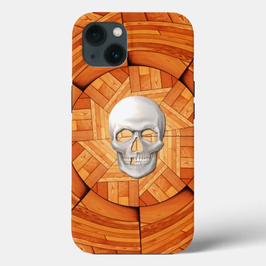 デス タロットカード - 3Dドクロインレイウッド Case-Mate iPhoneケース (裏面)