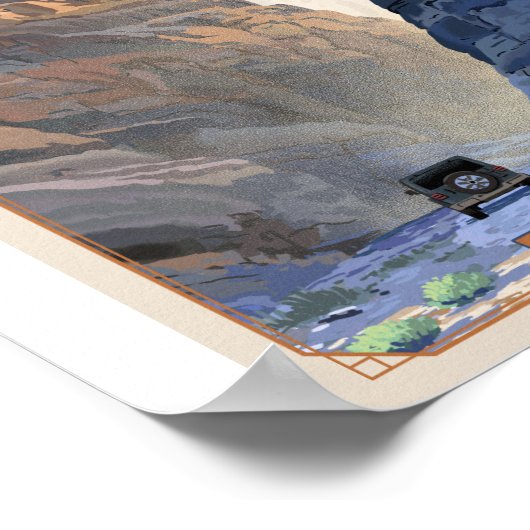 デス・バレー国立公園リトーのアートワーク・ポスター ポスター (角)