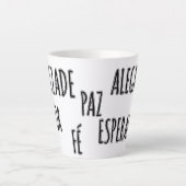 デセジョスデナタル – アモールフェエスペランサ カフェラテマグ (正面)