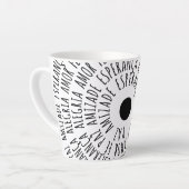 デセジョスデナタル – アモールフェエスペランサ カフェラテマグ (左アングル)