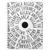 デセジョスデナタル – アモールフェエスペランサ ノートブック (正面)