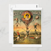 デセンテダブサロンパー恋しく思ステナヴィンテージサーカス ポストカード (正面/裏面)