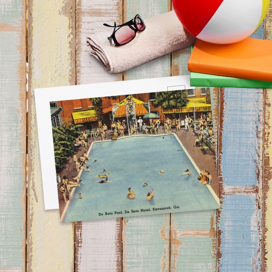 デソトプール – ホテルサバンナGAヒストリック ポストカード