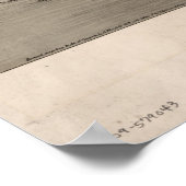 デダムマサチューセッツ1876アンティークパノラママップ ポスター (角)