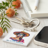 デッエレガントドシュガースカルレディカラフル キーホルダー (正面右)