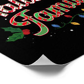 デッキあなたの家族ではないホールおもしろいクリスマスユーモアCh ポスター (角)