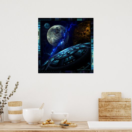 デッキからの眺め ポスター (キッチン)