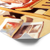 デッキに風が強くピン留め ポスター (角)