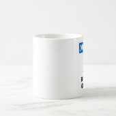 デッキのクラシックで白いマグの大きいパパ コーヒーマグカップ (中央)