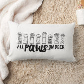 デッキの上の全ての足の名犬引用文里犬 ランバークッション (ブランケット)