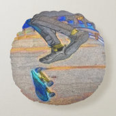 デッキの回転 – スケートボードトリック ラウンドクッション (正面)