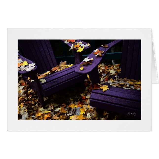 デッキの秋色 (正面横)