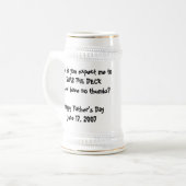 デッキを拭いて下さいか。 ビールジョッキ (正面左)