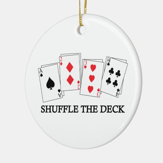 デッキを混ぜて下さい セラミックオーナメント (左)