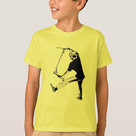 デッキグラブ – スタントスクータートリック Tシャツ (正面)